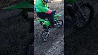Kawasaki KX65 2-Stroke Soundcheck & Braap!  #shorts #kawasaki #kx65 #2stroke