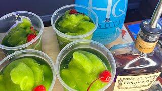 Hpnotiq & Hennessy (Incredible Hulk Daiquiri) Alcoholic Beverage