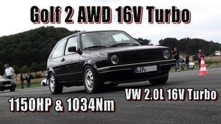 VW Golf Mk2 AWD 16V Turbo 1150HP street car Boba-Motoring