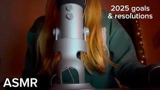 ASMR my 2025 resolutions and goals ~ whisper ramble