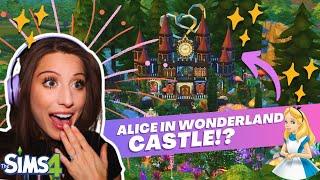 Building a Castle Inspired by ALICE IN WONDERLAND in the Sims 4