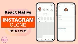 Instagram Clone React Native | #5 - Profile Screen