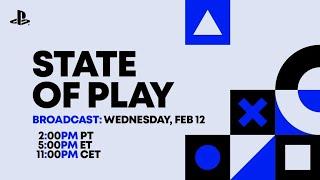 Come Watch STATE OF PLAY With Bryan & Jammy | February 12 at 2pm PT / 5pm ET / 11pm CET