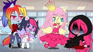 °•New students•° meme •MLP• •My AU• {ft:Fluttershy,Pinkie Pie,Rainbow Dash & Twilight}