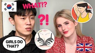 [AMWF]My Korean Boyfriend REACTS TO THINGS GIRLS DO BUT WON'T ADMIT