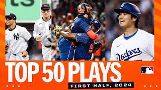 Top 50 Plays of the First Half! (No-hitters, cycles, Shohei, Elly, Bryce and so much MORE!)