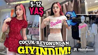 ÇOCUK REYONUNDAN GİYİNDİM #24saat