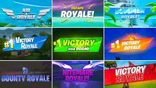 Evolution of Fortnite Victory Royale (Chapter 1 Season 1 - Chapter 5 Season 4)