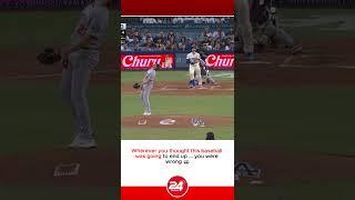 Wherever you thought this baseball was going to end up ... you were wrong  #shorts