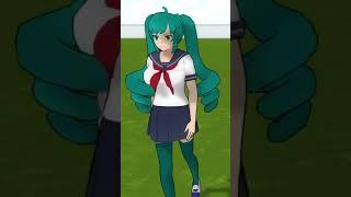 She got so many changes #yanderesimulator #ch__tos #sakimiyu #yandere #makeover #change #hairstyle