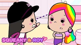 Brand New! | Squeaky & Roy - Color Changing Brush | Funny Cartoons | Invisible Universe Cartoons