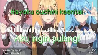 [lirycs+Sub Indo]Wanna Go Home-Konosuba S2[ED2]