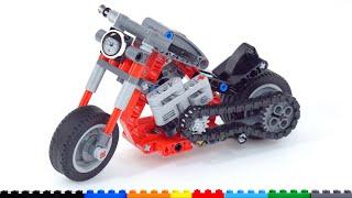 LEGO Technic Chopper motorcycle set 42132 review! Much more to it than meets the eye at first