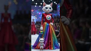 New Dress of caty in New Colour#ai #cat  #cute #catdress #funnyvideo # #kitty #MeowBot shorts