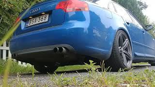 Audi S4 b7 4.2 V8 X-pipe & rear muffler delete sound