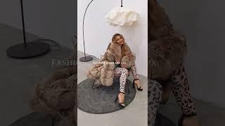 Women extra long fur coat.                           #fashion #fur #coat #luxury #newtrend #warm