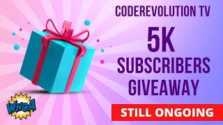  CodeRevolution TV 5K Subscribers  GIVEAWAY  Win a copy of a WordPress Plugin of your choice!