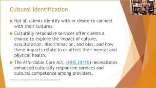 SAMHSA TIP 59 Improving Cultural Competence Part 1 of 3: | Counselor Toolbox Episode 142