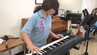 Katrina Flowers performs her original piano composition