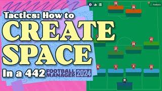 How to Create Space in a 442 Formation (FM24 Tactics)