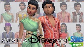 THE SIMS MOBILE • CREATE A SIM • DISNEY ALADDIN