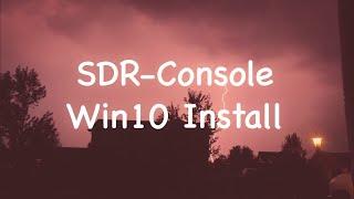 SDR-Console  |  Installing SDR-Console On Windows 10  |  RTL SDR