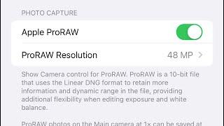 Apple iPhone 14 Pro Max: HOW to ENABLE 48MP RAW Photos