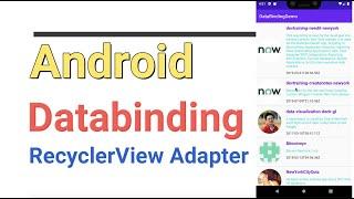 Android Data Binding with ViewModel LiveData, Retrofit, Recyclerview, Glide - Kotlin Tutorial