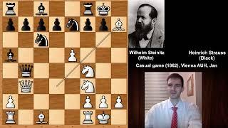 Old But Gold Chess Game: Wilhelm Steinitz vs H Strauss - Vienna (1862)