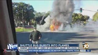 Witness describes shuttle bus fire, explosion