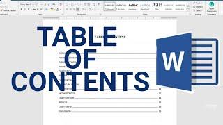 How to Create a Table of Contents in Word