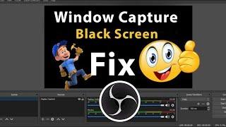 Obs Studio Black Screen in Window Capture Fix in Urud/Hindi