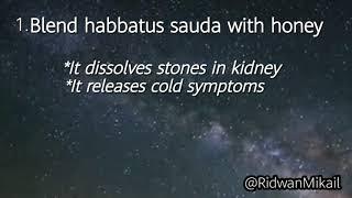 How to use... habbatus sauda to cure 5 diseases