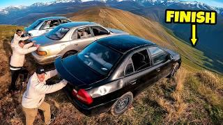 3 Cars Vs Mountain! Extreme Downhill Racing Chaos