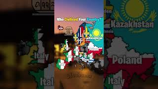 Who Civilised Your Country? #map #history #geography #europe #shorts #viral #fyp #trending #edit