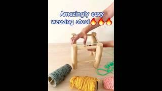  amazingly easy weaving stool , tabure örgüsü , roseferhobby
