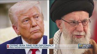 Trump gives Iran time for diplomacy