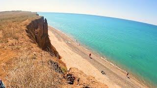 Где бесплатно встать с палаткой в Крыму? Дикий пляж между Фрунзе и Новофедоровка