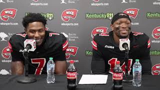 WKU FB: Demarko Williams and Devonte' Mathews | Jax State Postgame | 11-30-24