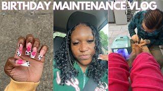 BIRTHDAY MAINTENANCE VLOG: wax, nails, lashes + more