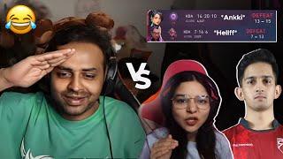 Binks Reviewed Ankkita & Hellff's Valorant Career Results *EPIC ENDING* 