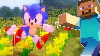 Minecraft mod Classic Sonic Custom Animations  Steve release