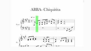 ABBA  - Chiquitita Sheet Music