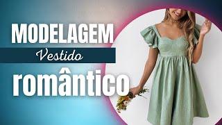 Modelagem vestido romântico