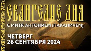 Толкование Евангелия с митр. Антонием (Паканичем). Четверг, 26 сентября 2024 года.