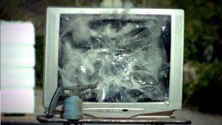 Big TV Implosion ! :p (1500fps slow-mo)