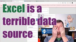 QTT - Power Apps Excel is a terrible data source