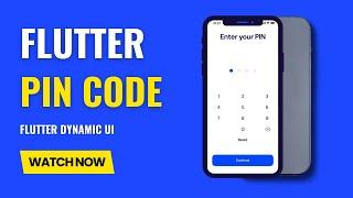 Flutter Dynamic PIN code Screen Tutorial | Interactive PIN Input | Flutter UI Design | Codify Design