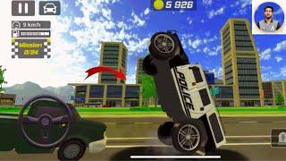 gari vs auto #24 police Drift Gari Driving