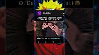 Naruto Use Thousand Years Of Death On Kakashi |#shorts#viral#trending#narutoshippuden#naruto